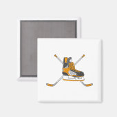 ホッケースケート マグネット (正面/裏面)