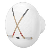 ホッケースティックとパック付きセラミックノブ セラミックノブ (右)