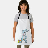 ホッケースティックとフィールドホッケーのバニー エプロン (インサイチュ)