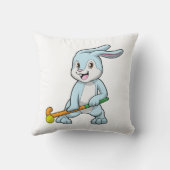 ホッケースティックとフィールドホッケーのバニー クッション (裏面)