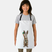 ホッケースティックとホッケーのバニー エプロン (インサイチュ)