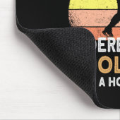 ホッケースティックを持った老人を決して過小評価しない マウスパッド (コーナー)