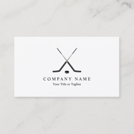 ホッケースティックスホッケープレーヤー名刺 名刺 (正面)