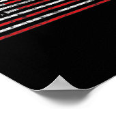 ホッケースティックUSA国旗の色あせたホッケープレーヤー ポスター (角)