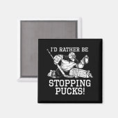 ホッケーストップゴアリーのロゴよ マグネット (正面/裏面)