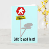 ホッケーストップゴアリー挨拶カード カード (黄色い花)