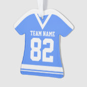 ホッケースポーツジャージーブルー（写真つき） オーナメント (正面)