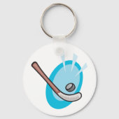 ホッケースポーツスティック及びパックキーチェーン キーホルダー (正面)