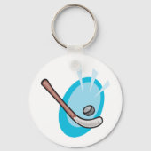 ホッケースポーツスティック及びパックキーチェーン キーホルダー (裏面)