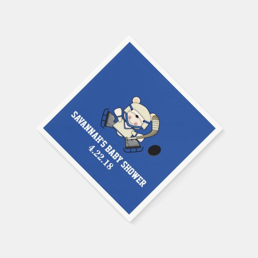 ホッケースポーツポーツポーラベアカスタムパーティーナプキン スタンダードカクテルナプキン (角)