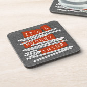 ホッケースラング飲料コースター コースター (左側)