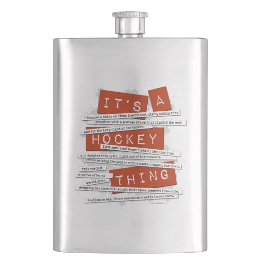 ホッケースラング フラスク (正面)