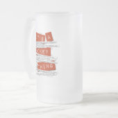 ホッケースラング フロストグラスビールジョッキ (正面左)