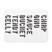 ホッケースラングchirp Ginoソースバケットテンディーケリー マグネット (横)