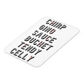 ホッケースラングchirp Ginoソースバケットテンディーケリー マグネット (左側)