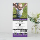 ホッケーチケット誕生日 招待状 (スタンド正面)