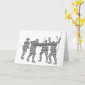 ホッケーチームのコーチカード カード (黄色い花)