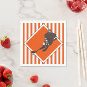 ホッケーチームオレンジ スタンダードカクテルナプキン (インサイチュ)