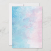 ホッケーチームブルー対チームピンクジェンダーリビール 招待状 (裏面)