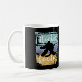 ホッケーティー – ヴィンテージレトロホッケーゴアリー コーヒーマグカップ (左)