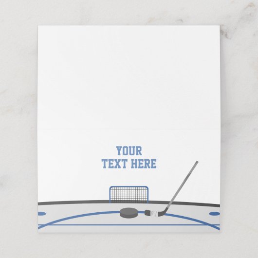 ホッケーテーマプレイステントカード プレイスカード (外部開封)