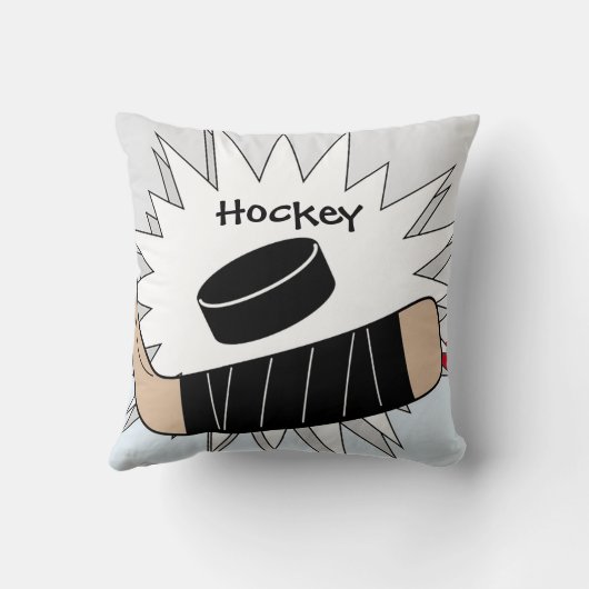 ホッケーデザイン装飾用クッション クッション (裏面)