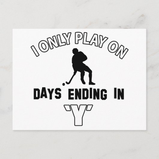 ホッケーデザイン ポストカード (正面)