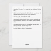 ホッケートリビア誕生日カード シーズンカード (裏面)