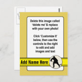 ホッケートレーディングカードテンプレート ポストカード (正面/裏面)