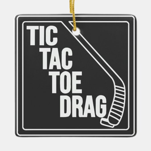 ホッケートードラッグ セラミックオーナメント (正面)