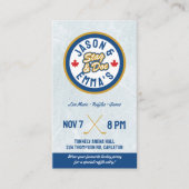 ホッケーナイトステーグとドー・ジャックとジルのチケット 名刺 (正面)