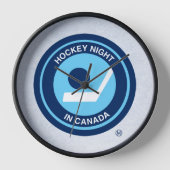 ホッケーナイトレトロ時計 壁時計 (正面)