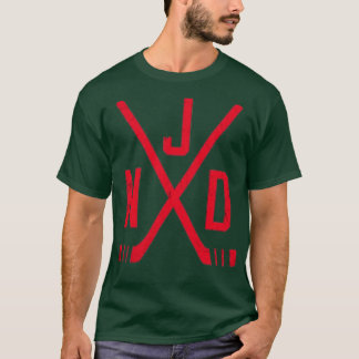 ホッケーニュージャージー悪魔ブラック Tシャツ