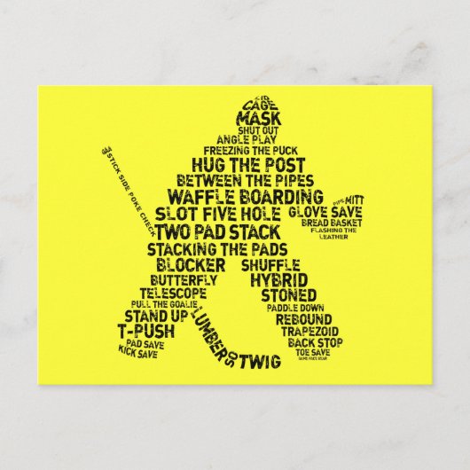 ホッケーネットミンダーポストカード ポストカード (正面)