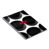 ホッケーノートブパーソナライズされたック ノートブック (右側)