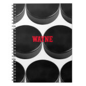 ホッケーノートブパーソナライズされたック ノートブック (正面)