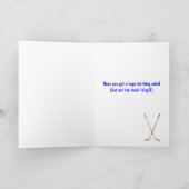 ホッケーハッピーバースデー カード (内部)