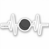 ホッケーハートビート シール (正面)