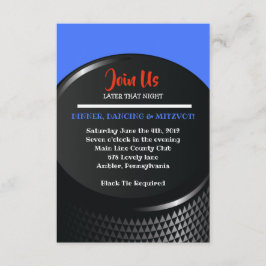 ホッケーバーバー（ユダヤ教の）バル・ミツバー披露宴カード 招待状