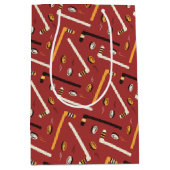 ホッケーパターン ミディアムペーパーバッグ (正面)