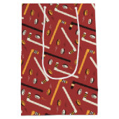 ホッケーパターン ミディアムペーパーバッグ (裏面)