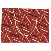 ホッケーパターン ラージペーパーバッグ (裏面)