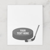 ホッケーパックとスティックプレイテントカード プレイスカード (外部開封)