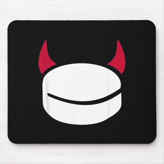 ホッケーパックの悪魔 マウスパッド (正面)