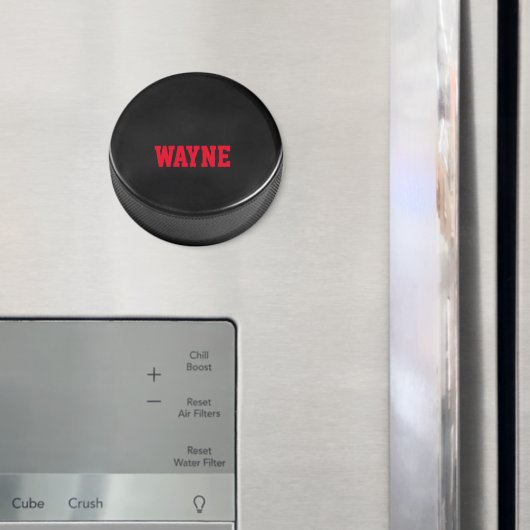 ホッケーパックパーソナライズされた磁石 マグネット (インサイチュ (冷蔵庫))