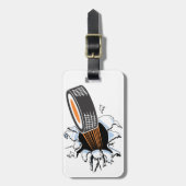 ホッケーパックブレイクアウト ラゲッジタグ (正面縦)