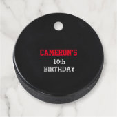 ホッケーパックレッド フェイバータグ (正面)