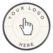 ホッケーパック – カスタム文字/ロゴの追加 (正面)