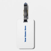 ホッケーパパが壊れて愛する ラゲッジタグ (裏面縦)