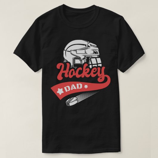 ホッケーパパアイスホッケー Tシャツ (デザイン正面)